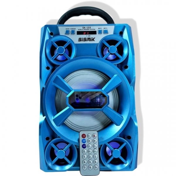 Parlante `SISMIK` -  32x14  Bluetooth  SK-133 +RADIO